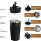 Coffee Tumbler – 510ml Insulated Stainless Steel Coffee Travel Mug | 18/8 Double-Wall Vacuum Tumbler | Airtight Splash-Proof Lid (Multiple Colors)