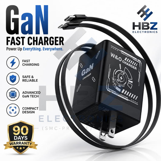 2-in-1 120W Fast Charger – Retractable Fast Charging Adapter | Foldable Wall Charger with Scalable Retractable Cable