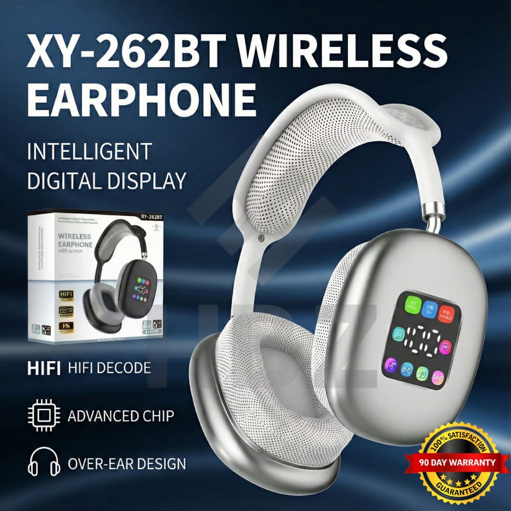 Wireless Headphones XY-262BT – Over-Ear Bluetooth Headset with Smart Touch Screen | HiFi Stereo Sound