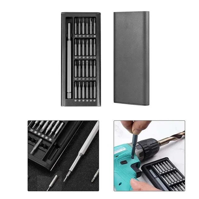 24-in-1 Precision Screwdriver Set – Magnetic Screwdriver Bits with Portable Case | Precision Repair Tool Kit for Electronics, Mobile Phones, Computers, Watches & DIY | Durable Build