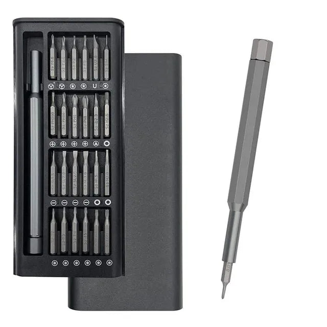 24-in-1 Precision Screwdriver Set – Magnetic Screwdriver Bits with Portable Case | Precision Repair Tool Kit for Electronics, Mobile Phones, Computers, Watches & DIY | Durable Build