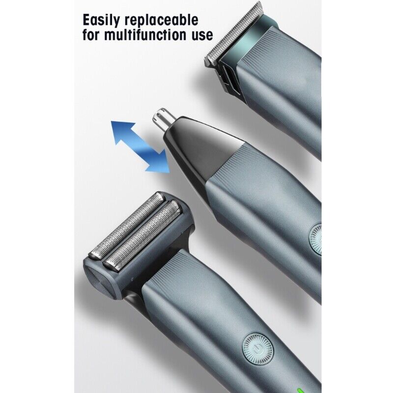 3-in-1 Men’s Grooming Kit – Rechargeable Hair Trimmer, Beard Shaver & Nose Trimmer with 1mm/3mm/5mm Combs